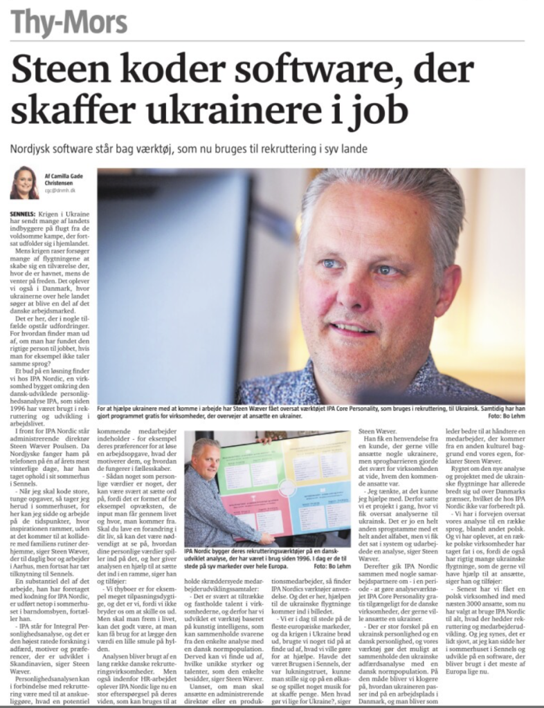 IPA on Nordjyskes front page